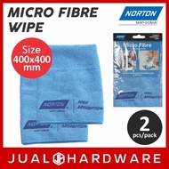 JH - Norton Premium Microfiber Cloth (2pcs) For Car, Home, Glass & Kitchen (40cmx40cm)