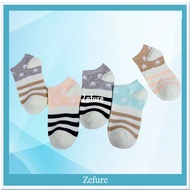 Short ankle socks with star striped pattern, sports socks, fashion socks