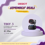 OBSBOT TINY 3 4K USB PTZ Web Camera with AI Tracking - Tiny 3/Combo