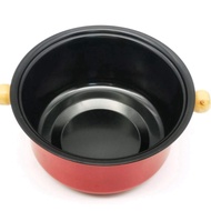 Red Mini Stainless Steel Fondue Pot Set Cheese Chocolate Fondue 6 Dipping Forks and Removable Pot Me