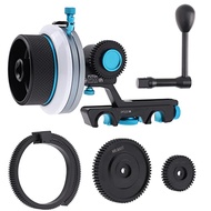 Fotga DP500III Follow Focus Puller w/A/B Stop,15mm Quick Release Rod Clamp for Canon Nikon Sony Blac