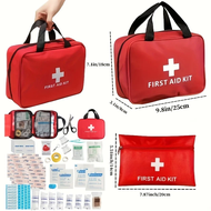 Comprehensive First Aid Kit Bundle for Home Car Camping Hiking - Essential Emergency Preparedness Ge