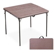 木紋 方形摺疊桌 餐桌 摺疊枱