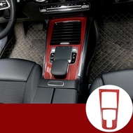 For Mercedes Benz B GLB Class W247 X247 2020 ABS Red Carbon Fiber Center Console Protection Frame Tr