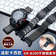 Strap Suitable for Casio GR-B200 Watch Strap Airmaster Astronaut Stainless Steel Strap Stainless Ste