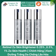 Retinol Zo Skin Brightener 0.25% ,0%, 1% Zo Skin Health [Genuine] Anti-Aging Skin Whitening Cream