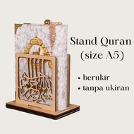 Hanna Mirae STAND AL-QURAN Kayu Acrylic Handmade Hadiah Hantaran VIP Corporate Gift
