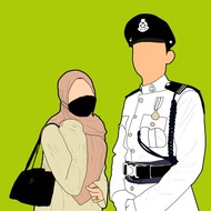 Gambar Lukisan Potret Murah Tanpa Muka❤️Potrait Digital Drawing Faceless❤️<PROSES 1-3 HARI>