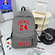 Polo Riki Men's School Backpack with the Latest Chicago Motif Image for School and Fashion, Latest M