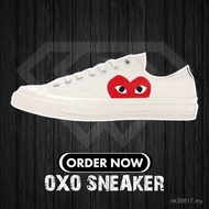 CDG X CONVERSE CHUCK TAYLOR LOW ALL STAR White Red White Red (Original quality 100%) 150207C shoes w