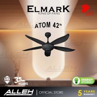 🔥ELMARK 🔥Ceiling Fan ATOM 42"Inch kipas siling remote 5 ABS Blades  3 Speed Stylish Kipas Siling