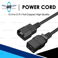 2Meter C14 to C19 Power Cord