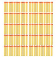 100 Pcs Refill Bullet Darts for Nerf N-strike Elite Series Toy Gun Yellow Orange