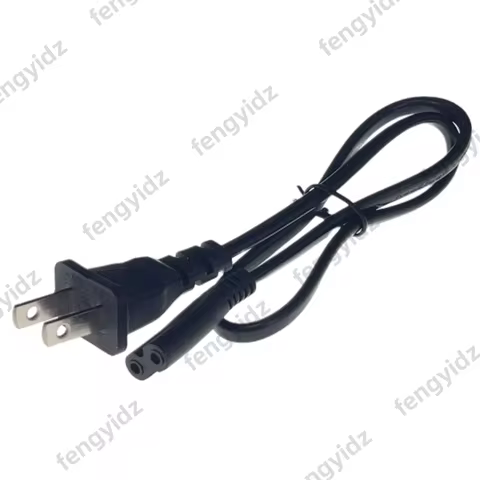 US NEMA 1-15P 2pin male plug to IEC 320 C7 AC Power Aapter Cord 50CM/150CM For Laptop Notebook