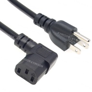US to IEC320 C13 Right Angle/Left Angle Power Cord American NEMA 5-15P Computer Extension Cable 3X1.