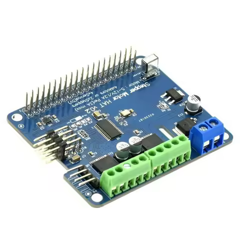 A56XQ Stepper Motor HAT V0.2+Robot Expansion Board Stepper/Motor/Servo for Raspberry Pi 3B/3B+
