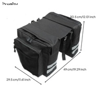 [Prasku] SiaBiced Two-Wheeler Rear Rack Bag Rainproof Bike Pannier Bag Large Capacity Mountain Bike 