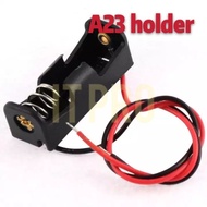 PRO🏠1pcs A23 holder /A23 battery holder with red black cable( Holder Box Case Black UM 5X1)