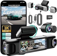 BOTSLAB 3K 4-Channel Dash Cam, Right and Rear with 560° Wide Angle, 24/7 Parking Mode, 5.8GHz WiFi a