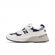 New Balance NB 992 Men and Womens Shoes รองเท้ากีฬารองเท้ากีฬาสีขาวและสีน้ำเงิน M992ec