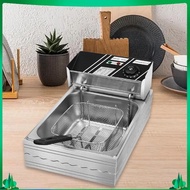 [Isuwaxa] Countertop Fryer 6L Electric Deep Fryer for Kitchen Countertop Fried Chicken