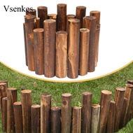 [Vsenkes] Wood Garden Fence, Landscaping Border, Easy Installation Decor Decorative Border Wood Fenc
