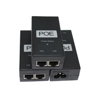 MXBEAUTY POE Power Injector, 24V/48V 0.5A 100Mbps POE Power Supply, POE Device Output 48V 0.5A Deskt