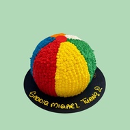 Halal-Certified Beach Ball Theme Cake