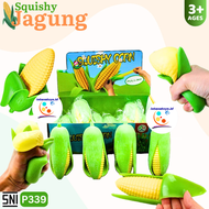 ID Mainan Anak Squishy Jagung Daun Hijau P339