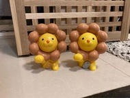 Mister donut 招財波堤獅存錢筒 金銀一對