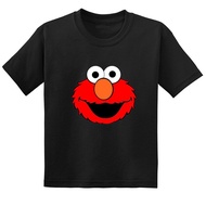 The Sesame Street Elmo Cartoon พิมพ์เสื้อยืดสำหรับเด็กตลกฤดูร้อนแขนสั้นผ้าคอตตอนเด็กทารกเด็กผู้ชาย B