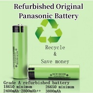 Refurbished Battery Made in Japan Lithium Battery Panasonic NCR 18650 Rechargeable Battery Lithium I