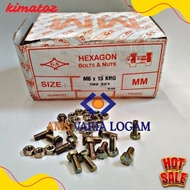 M6X15 Bolts / M6 Bolts and Nuts / 10 Key Bolts