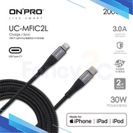 ONPRO UC-MFIC2L Type-C to Lightning Fast Charge Transmission Cable 2M