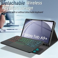 T Tab Keyboard Hot Leather Case Bluetooth Touchpad A9 Keyboard A9 Backlight Plus Samsung Suitable+A1