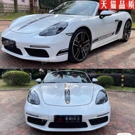 แรงเสียดทาน 718-JGCQ ทั้งรถสติกเกอร์สําหรับ Porsche 718 การปรับเปลี่ยน Cayman Boxster Body ตกแต่งด้า