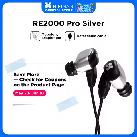 HIFIMAN RE2000 Pro Silver In-Ear Monitor with Topology Driver