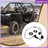 [SimpleloveMY] Go Kart Brake Kit with Left Hand Master Cylinder Front Twin Calipers for Quad ATV UTV