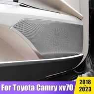 Car Styling Audio Speaker Door Loudspeaker Trim Cover Stickers For Toyota Camry XV70 2018-2020 2021 2022 2023 Auto Acces