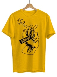 T-shirt Distro Baju Distro Pria Keren / Kaos Distro Pria Keren SABLON ROKOK / Baju Cowok Keren / Kao