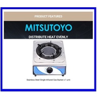 FREE with Burner Ring Mitsutoyo Stainless Steel Single Infrared Gas Cooker Gas Stove Dapur Gas Infra Merah