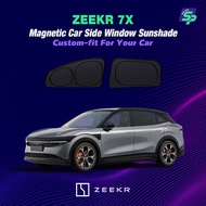 New Car Side Window Sunshade, Zeekr 7X Custom Fit Sunshade, Full coverage sun protection, Blocks mos