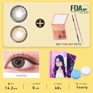 Midroo Soft Contact Lens Vanilla Graded 0.00 Natural Colored Contact Lens 14.2mm Annual Disposable