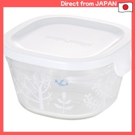 Iwaki Heat-Resistant Glass Storage Container Shinjikato Petit Bois Square Type SS 200ml