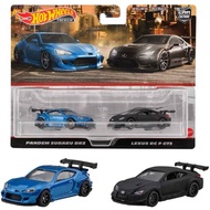 Hot Wheels Premium Twin Pack 2-Pack Pandem Subaru BRZ - Lexus RC F GT3