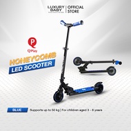 Flash Sale! | สกู๊ตเตอร์เด็ก | Qplay Honeycomb LED Scooter [Blue] For 3-8 Year