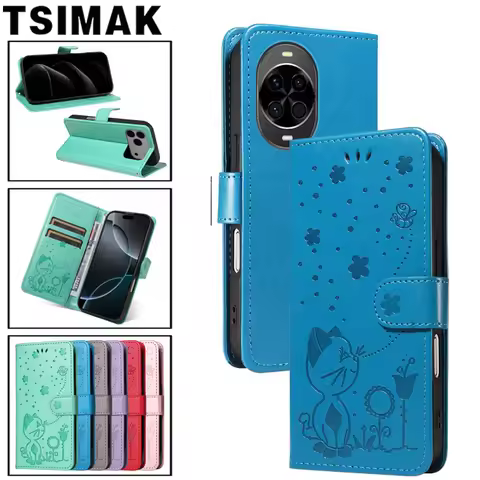 Flip Wallet Leather Case for Huawei Nova 9 11 SE 12 12S 14 5T 8i Y70 Plus Y90 Y6 Y6S Y7 Y9 Prime 201