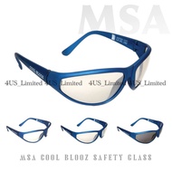 MSA Cool Blooz Safety Glasses | Safety eyewear | Clear Anti-fog Light  Gold Smoke lens | Clear Kesel