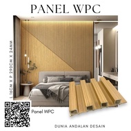 WPC Anti-Termite Wood Pattern Lattice Panel 95cm Long Wood Seriesnatural