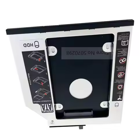 with Bezel Panel 2nd SATA 2.5" Hard Drive HDD SSD Optical Caddy for IBM Lenovo ThinkPad T400 T400s T